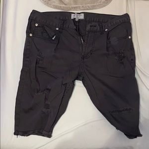 Black Jean shorts